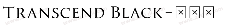 Transcend Black字体转换